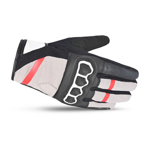 Gants de moto en cuir véritable avec rembourrage renforcé, compatibles avec les écrans tactiles, imperméables, pour sports de plein air, Alpha Racing, nouvelle tendance - Product Image 5
