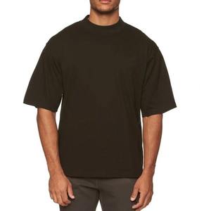 T-shirt Homme Personnalisé Coupe Boxy Oversize Court Col Rond 240 Grammes Coton Lourd Uni Streetwear - Product Image 5