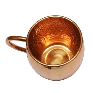 Qualité exclusive, 100% cuivre, 400 ml, isotherme, anti-fuite, écologique, impression personnalisée, réutilisable, design martelé, compatible lave-vaisselle et micro-ondes - Product Image 3