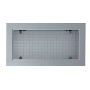 3JW 1699129003 VIM GRAI 900x500 RAL9003 Grille à mailles inclinées Cadre peint Registre et grille - Product Image 1