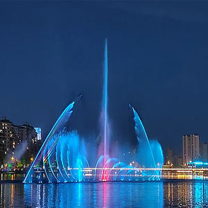 Fuente Musical con Sistema de Control DMX 512, Iluminación LED, Construcción en Acero Inoxidable 304/Cobre, Fuente de Agua Duradera para Exteriores - Product Image 1