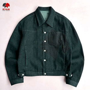 Jeans Casuales de Color Sólido de Alta Calidad para Hombre, Chaquetas de Mezclilla de Manga Larga, Talla Grande - Product Image 4