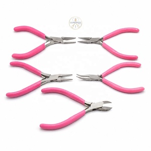 Ensemble de pinces et de pincettes professionnelles pour la fabrication de bijoux, 5 pièces, kit d'outils de précision pour l'artisanat - Product Image 1