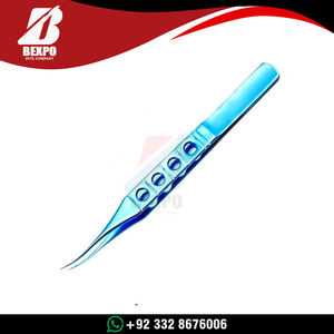 Pinzas de Sutura Anguladas McPherson Premium de Acero Inoxidable, Herramienta Oftálmica para Micro Suturas, Instrumentos Quirúrgicos con Certificación CE ISO - Product Image 6