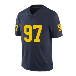 Camiseta de Fútbol Americano Bordada de los Equipos de Nueva Inglaterra para Hombre, Números Azules, Ropa Deportiva, Manga Corta, Rugby, Transpirable, Corte Regular, Parte Delantera - Product Image 2