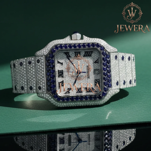 Reloj de Diamantes de Oro y Plata de Acero Inoxidable Resistente al Agua Mossinate de Primera Calidad, Reloj Duradero, Elegante y Cómodo - Product Image 5
