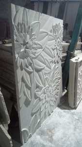 Panel de Pared Floral Contemporáneo, Tallado en Piedra Decorativo 3D para Montaje en Pared, Diseño Duradero para Salón y Sala de Estar - Product Image 6
