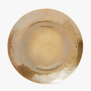 Assiette de service ronde en métal doré pour mariages et événements, sous-assiette pour la maison et les accessoires d'hôtel - Product Image 6