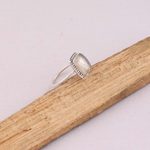 Natural Rainbow Moonstone <b>Ring</b> 925 Sterling Silver Vintage Style Blue Fire Gemstone <b>Ring</b> for Women Handcrafted Dotted <b>Boho</b> - Product Image 5
