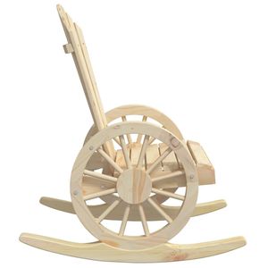 Sedia Adirondack in legno massello di abete per giardino per dondolo e relax - Product Image 5