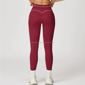 Leggings de Yoga de Cintura Alta, Color Sólido, Cintura Elástica, Ropa Deportiva para Mujer - Product Image 6