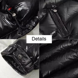 Fully Customized Men's Waterproof Canvas Puffer <b>Jackets</b> Polyester Wadding Filled Winter DDP Shipping - Product Image 5