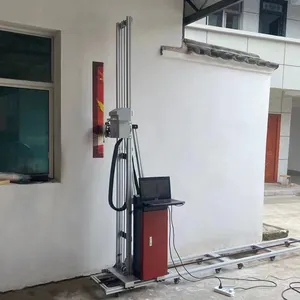 Mesin cetak inkjet dinding mural vertikal seni uv 3D definisi tinggi dengan layar sentuh kepala tx800 langsung ke dinding