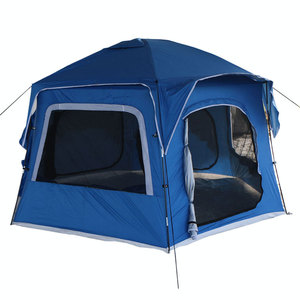 Direct Factory Supply High Quality Double-Layer Portable Outdoor Family <b>Tent</b> Waterproof Aluminum <b>Pole</b> 5-6 People Capacity Made - Product Image 1