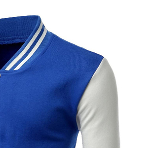 Veste universitaire d'hiver pour homme de haute qualité, 100% coton, tissu polaire léger, impression de logo personnalisée sur le devant, service OEM - Product Image 3