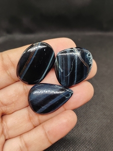 Natural Tiger's Eye Oval Cabochon Agate Stone Stones for Jewelry - Product Image 6