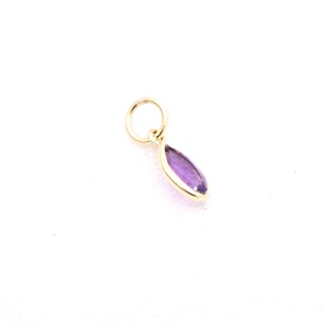 Pendentif en or 14 carats avec améthyste taille marquise certifiée GIA, collier de guérison pour fêtes, bijoux Reiki Chakra, pierre de naissance de février, vente en gros - Product Image 2