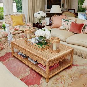 Plateau rectangulaire en rotin naturel tressé à la main, décoration d'intérieur en bambou, origine Vietnam, marque KCV, modèle KRT, taille personnalisée, pour fruits - Product Image 3