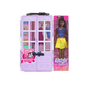 Wholesale Direct Executive Black Ethnic Vinyl <b>Doll</b> 11.5 Inch Blow Molded with Full <b>Accessory</b> Set in Window Box - Product Image 2