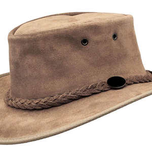 Chapeau de cowboy western authentique en fourrure rayée marron Crazy Bush pour homme, personnalisable, idéal pour l'hiver - Product Image 3