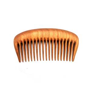 Peine de Barba Ovalado de Bambú y Sándalo de Alta Calidad para Hombre, con Logotipo Láser, Masajeador de Barba, Peine de Bolsillo de Madera, Artesanía Natural - Product Image 4
