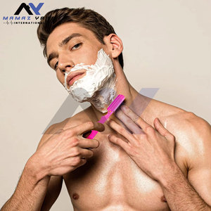 Navaja de Afeitar Plegable de Acero Inoxidable para Hombre, Herramienta de Afeitado Facial de Borde Recto - Product Image 2