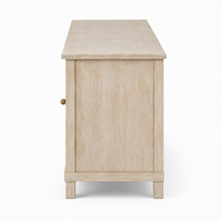 Meuble TV de Luxe Traditionnel Européen en Bois de Mangue de Qualité Supérieure, Écologique, Sculpté à la Main avec Motif Éléphant, Style Ferme pour Hôtel