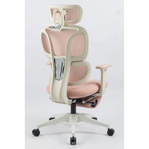 Sedia da Ufficio Ergonomica con Schienale Alto, Supporto Lombare Dinamico, Poggiatesta 2D, Braccioli 2D e Poggiapiedi - Product Image 5