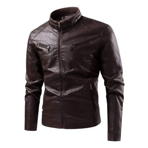 High Quality Eco-friendly Quilted Leather <b>Jacket</b> <b>for</b> <b>Men</b> Winter Comfortable Front Logo High Street Style - Product Image 6