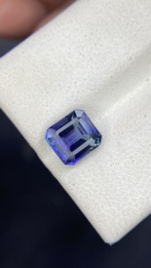 Certified Natural Unheated Bio Color <b>Mermaid</b> Tanzanite Square Asscher Cut Stone Natural Zoisite Tanzanite 1.94 Carat Eye Clean - Product Image 2