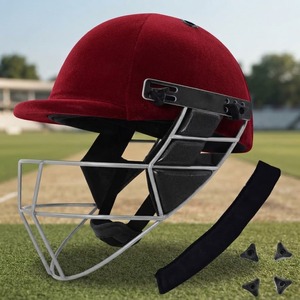 Casque de cricket de qualité supérieure avec protège-visage en fer pour hommes, ajustement réglable, épais, léger, protection contre les chocs élevés - Product Image 4