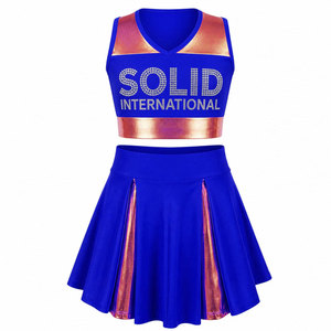 Uniforme de cheerleading de qualité supérieure, tissu résistant à la décoloration, coutures solides, présentation élégante, tenue d'équipe. - Product Image 6