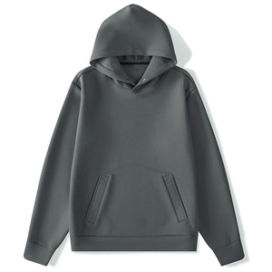 Trendy Oversized <b>Men</b> Plain Hoodie Casual <b>Pullover</b> With Street Fashion Appeal And Cozy Lining Front Pocket Regular Fit - Product Image 3