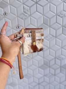 New Designer 2026 Hair on Hide <b>Leather</b> Coin <b>Purse</b> Stylish Clutch ATM Card Holder Cowhide <b>Leather</b> Western Style Multi Use Clutch - Product Image 2