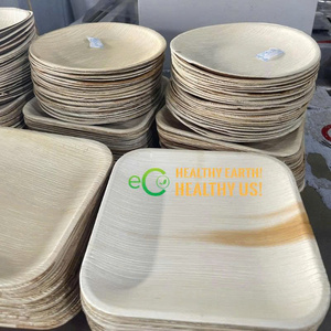 Catering and Wedding Party <b>Disposable</b> Palm Leaf <b>Plates</b> Crafted from Natural Areca Leaf Sustainable Tableware by Eco2go Vietnam - Product Image 3