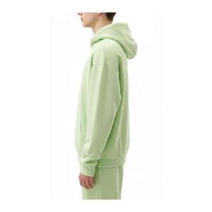 Fabricant OEM – Vente en gros de sweats à capuche pour hommes, coupe oversize, couleur unie, logo personnalisé, 100 % coton, écologiques, anti-boulochage, respirants - Product Image 2
