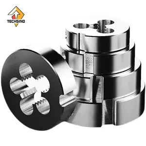 Manual threading tap and die machine for round disc fine thread, suitable for M1, M2, and capable of non-standard customizations