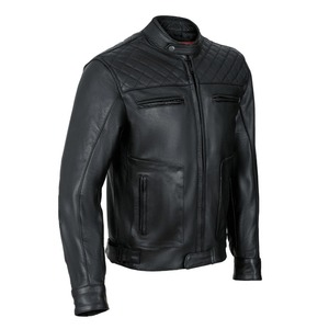 Chaqueta de Motocicleta de Cuero de Primera Calidad, Chaqueta de Moto con Protección para Motociclistas, Chaquetas de Cuero Modernas para Motociclismo - Product Image 3