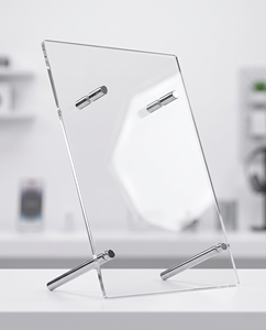 Mostrador acrílico moderno personalizado para tienda minorista, soporte de exhibición para auriculares inalámbricos Bluetooth, percheros para ropa con acabado brillante - Product Image 3