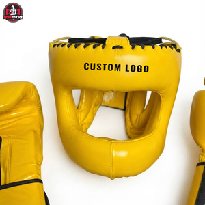 Service OEM ODM, service de personnalisation du logo, équipement durable pour MMA, Muay Thai et entraînement, ensembles de boxe jaunes et noirs de qualité supérieure - Product Image 6