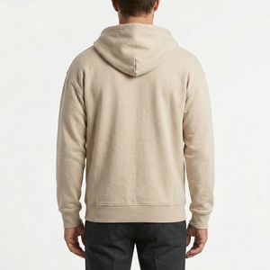 Custom Men's <b>Hooded</b> Sweat Jacket Full <b>Zip</b> OEM ODM Private Label Clothing Manufacturer - Product Image 2