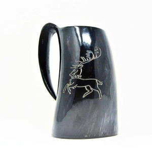 Taza de Cuerno de Búfalo Rústica Más Vendida para Cerveza, Cerveza Artesanal, Miel, Café, Té, Accesorios de Decoración para Bares, Disponible para Suministro Mundial - Product Image 3