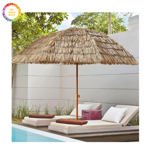 Sombrilla de palma de alta calidad, tejida a mano con hojas, parasol duradero para exteriores, para jardín, playa y resort. - Product Image 1