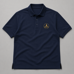 เสื้อโปโลสีน้ำเงินกรมท่าสำหรับผู้ชาย ปักโลโก้ตามสั่ง เสื้อกอล์ฟ ชุดกีฬา ชุดยูนิฟอร์ม ผ้าปิเก้ เสื้อเชิ้ตลำลองสำหรับธุรกิจ - Product Image 4