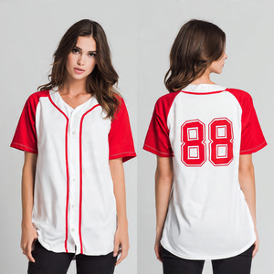 Maillots de baseball pour femmes, uniformes de softball sportifs avec impression par sublimation du nom de l'équipe, du logo et du numéro, en polyester - Product Image 6