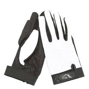 Gants d'équitation en cuir avec logo personnalisé, respirants, pour cavalier, perforés, style polo et golf, pour hommes et femmes - Product Image 1