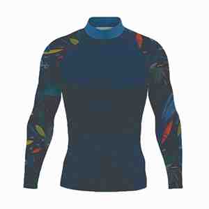 Camisetas de Compresión para Hombre, Sublimadas, de Poliéster, de Primera Calidad, para Gimnasio, Fitness, Surf, Buceo - Product Image 4