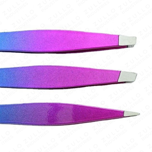 Ensemble professionnel de 3 pinces à épiler en acier inoxydable, logo personnalisé, marque privée, outils de beauté de précision - Product Image 5