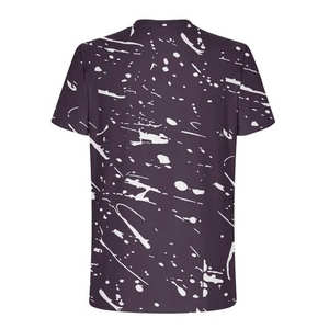 เสื้อยืดผู้ชายพิมพ์ลายสกรีนผ้าไหมเนื้อแน่น แห้งเร็ว ทรงโอเวอร์ไซส์ สปอร์ต เป็นมิตรกับสิ่งแวดล้อม ผลิตในปากีสถาน แขนสั้น-ดีไซน์ใหม่ล่าสุด - Product Image 3