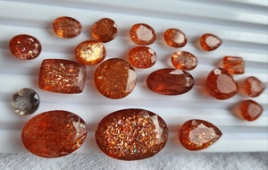 Piedras Preciosas Sueltas de Sunstone Natural Certificadas por IGI de Alta Calidad AAA+, en Tonos Naranja y Rojo, en Diversas Formas, Precios al por Mayor, Varios Tamaños - Product Image 1